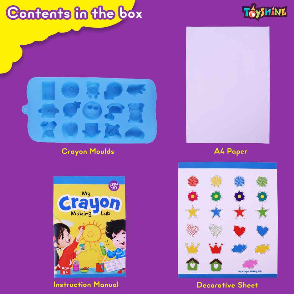 Toyshine My Crayon Making Lab STEM DIY Toy Kit For Kids | 6+ Years Old