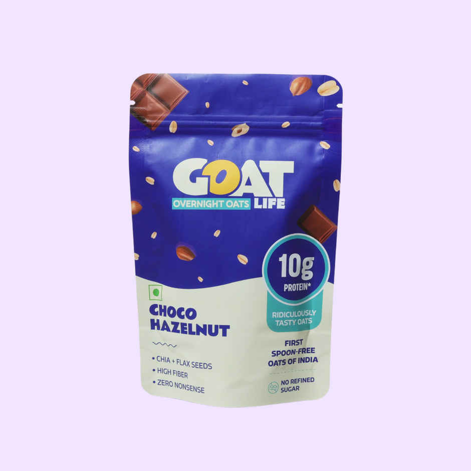 GOAT Life Choco Hazelnut High-Protein Overnight Oats