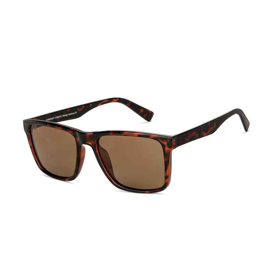 Vincent Chase By Lenskart Unisex Wayfarer Sunglasses | Brown - L