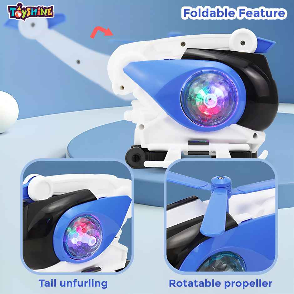 Toyshine Rc Helicopter Toy With 3D Lights and Sound | For Kids of 3+ Years Old