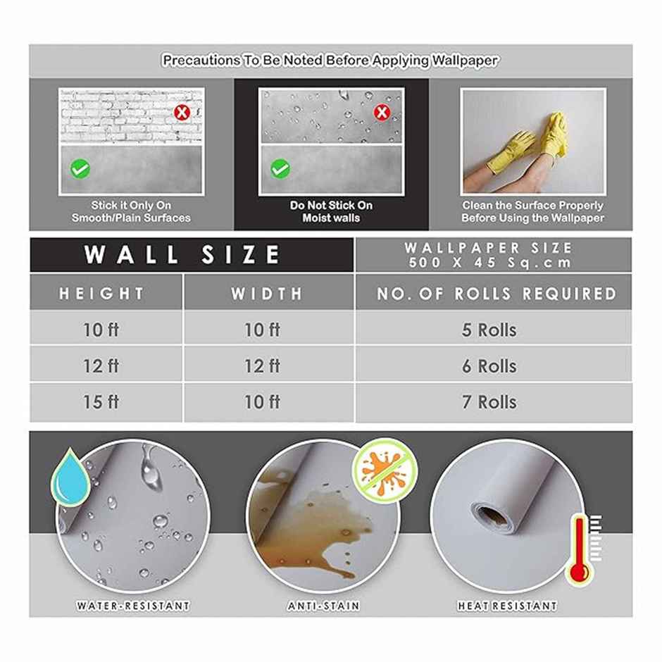 Wollzo 500 Cm Black, Black And Gold Self Adhesive Sticker