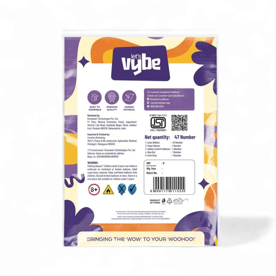 Birthday Decoration Kit | Let's Vybe