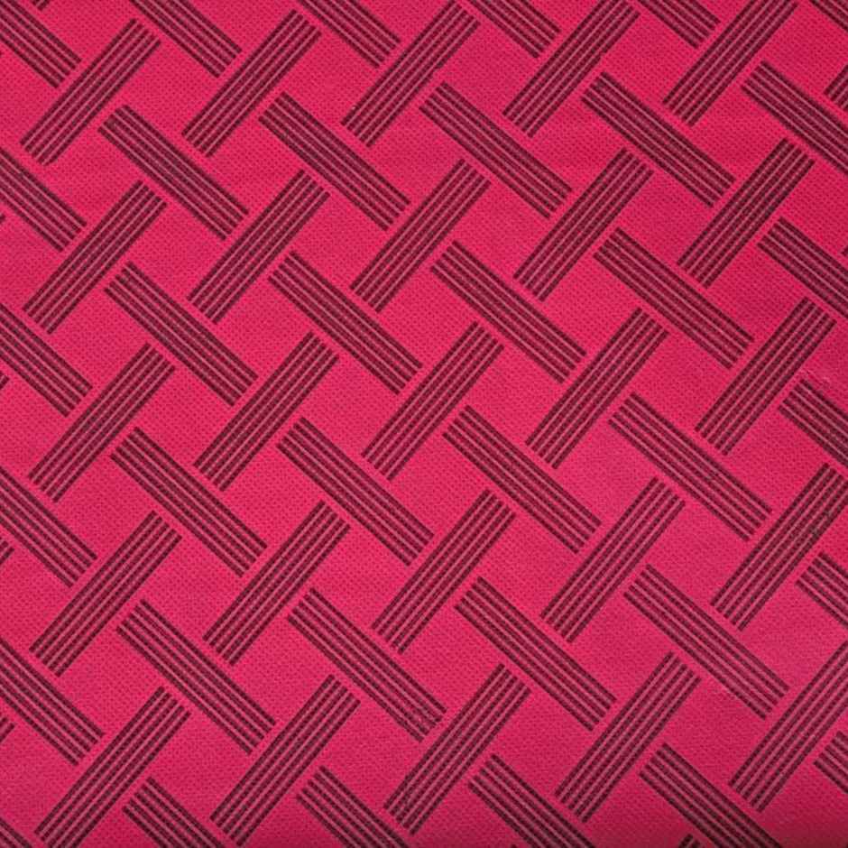 Perpetual Saree Organizer - Foldable Cover with Zip | Transparent Window | Red Checker | Pack of 1