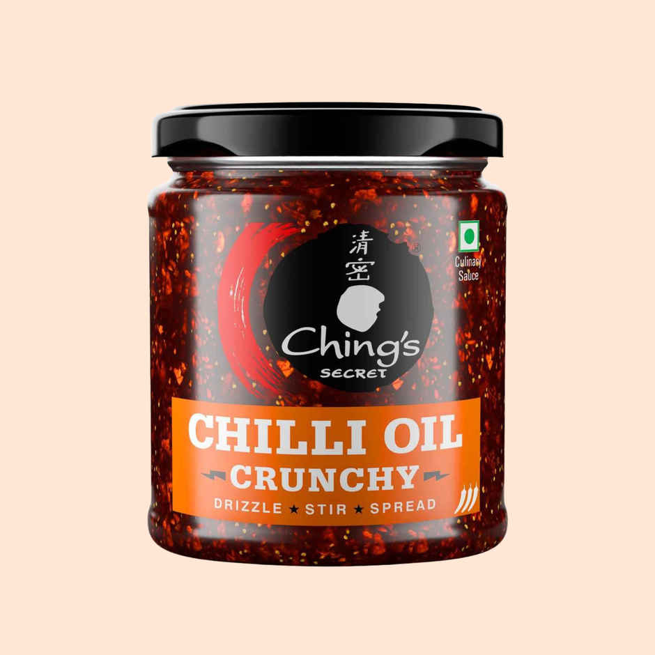 Ching's Chilli Oil Crunchy | Drizzle, Stir, Spread| Use On Noodles, Fried Rice, Dimsums