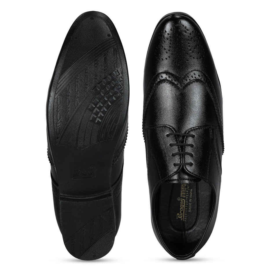 Paragon Men's Black Pvc Formal Shoes K11242G UK 6