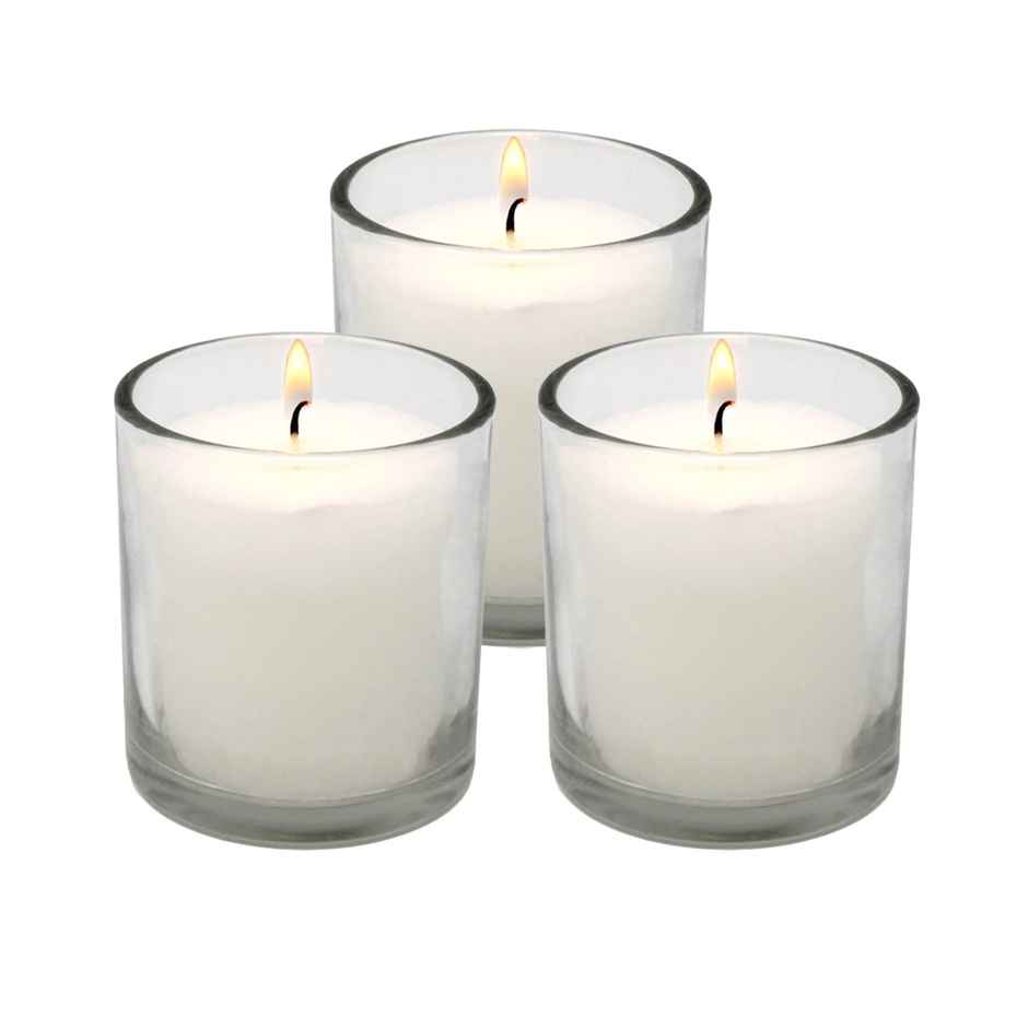 Samsidhi Scented Vanilla Glass Votive Candle