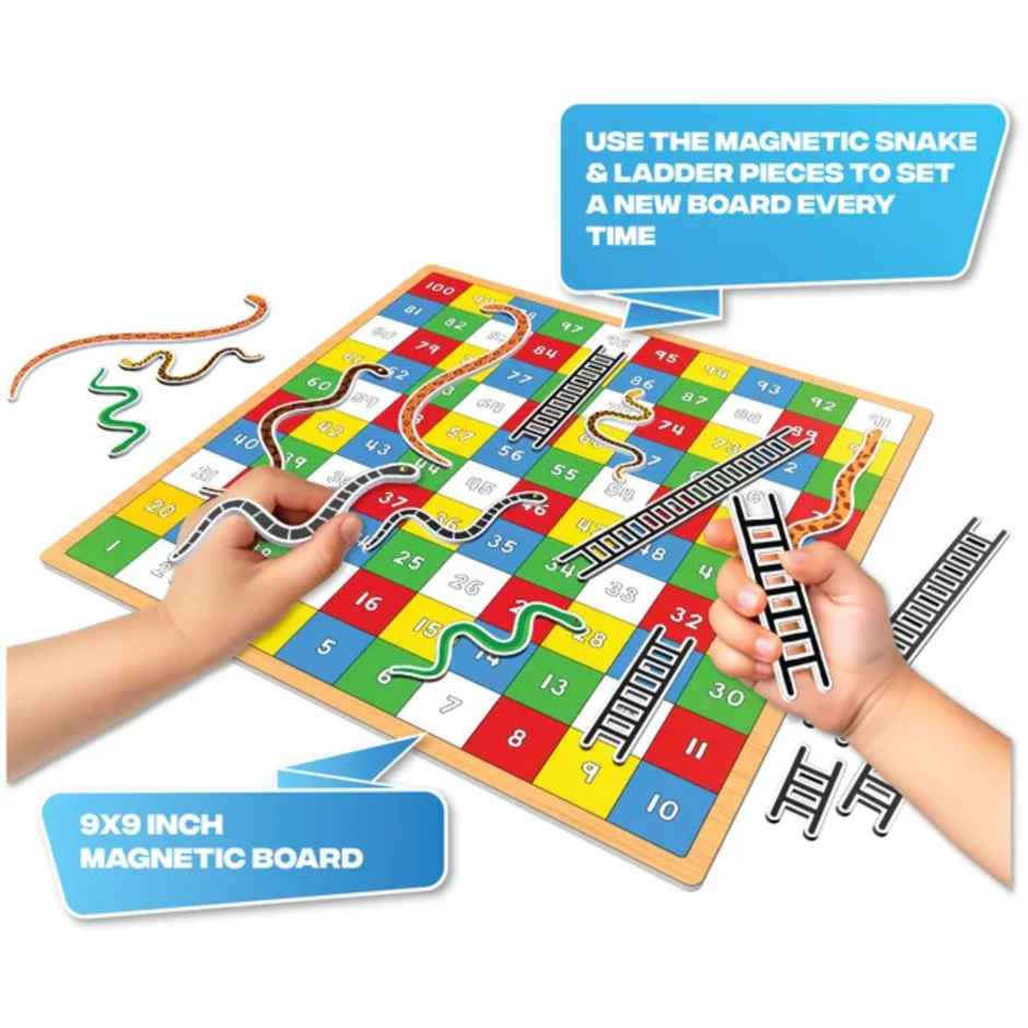 Play Panda Magnetic Snakes & Ladders Infinity Small - Set a new board each time you play