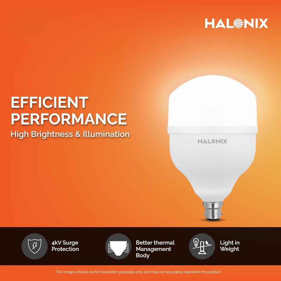 Halonix 30W High Wattage White Led Bulb | B22 Base Holder