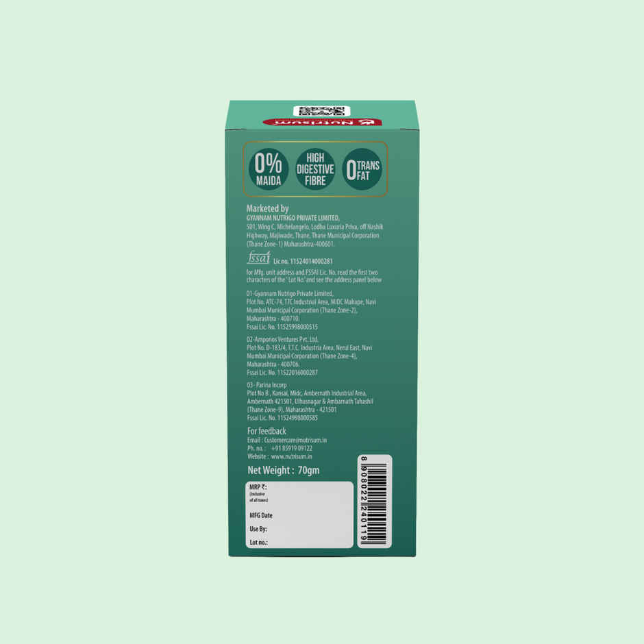 Nutrisum Oats Cookies - No Added Sugar - Mixed Nuts