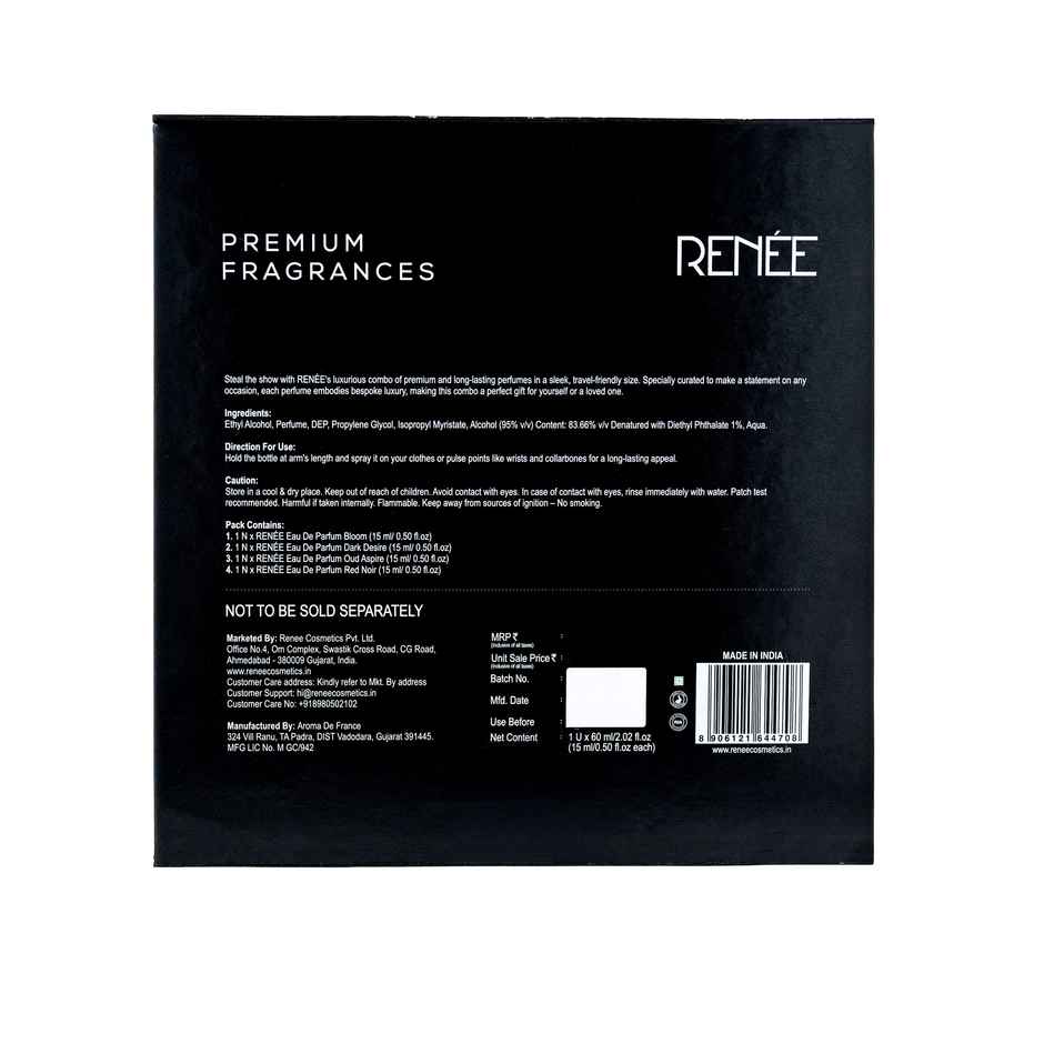 RENEE Eau De Parfum Combo Of 4 | 15 ml Each