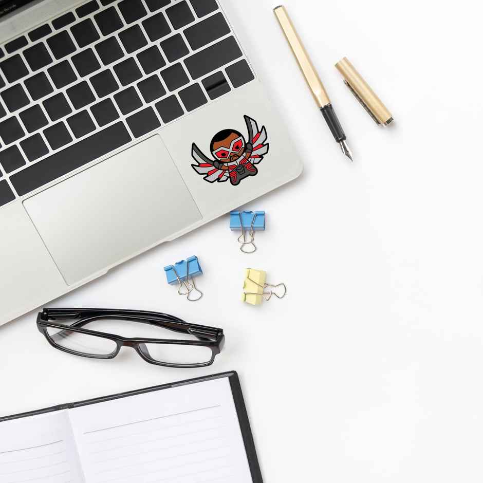 House Of Festivals Tyrion Lannister - Game Of Thrones Official Sticker (1pc) & House Of Festivals Falcon Chibi - Marvel Official Sticker (1pc) Combo