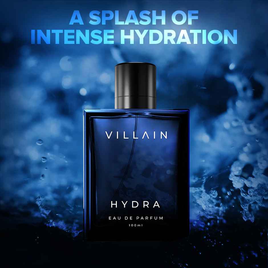 Villain Hydra Eau De Parfum | Premium Long Lasting Fragrance Spray | Aquatic