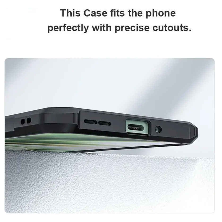 Kwine Case Iqoo 13 Back Cover - Black Bordered Transparent Case