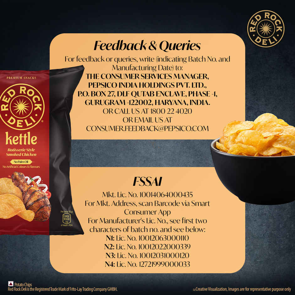 Red Rock Deli Kettle Chips | Rotisserie Style Smoked Chicken