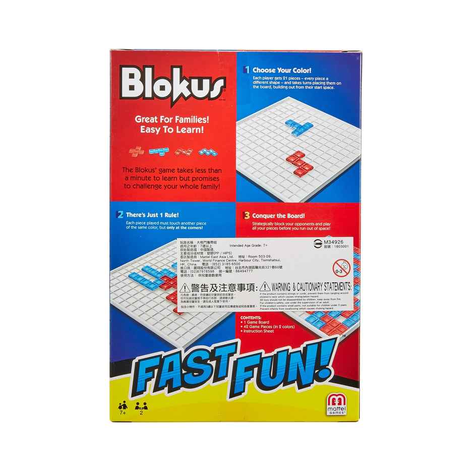 Mattel Games Blokus Fast Fun