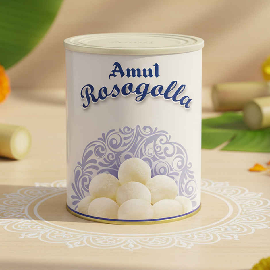 Amul Rasgulla Tin | Soft & Juicy Sweet