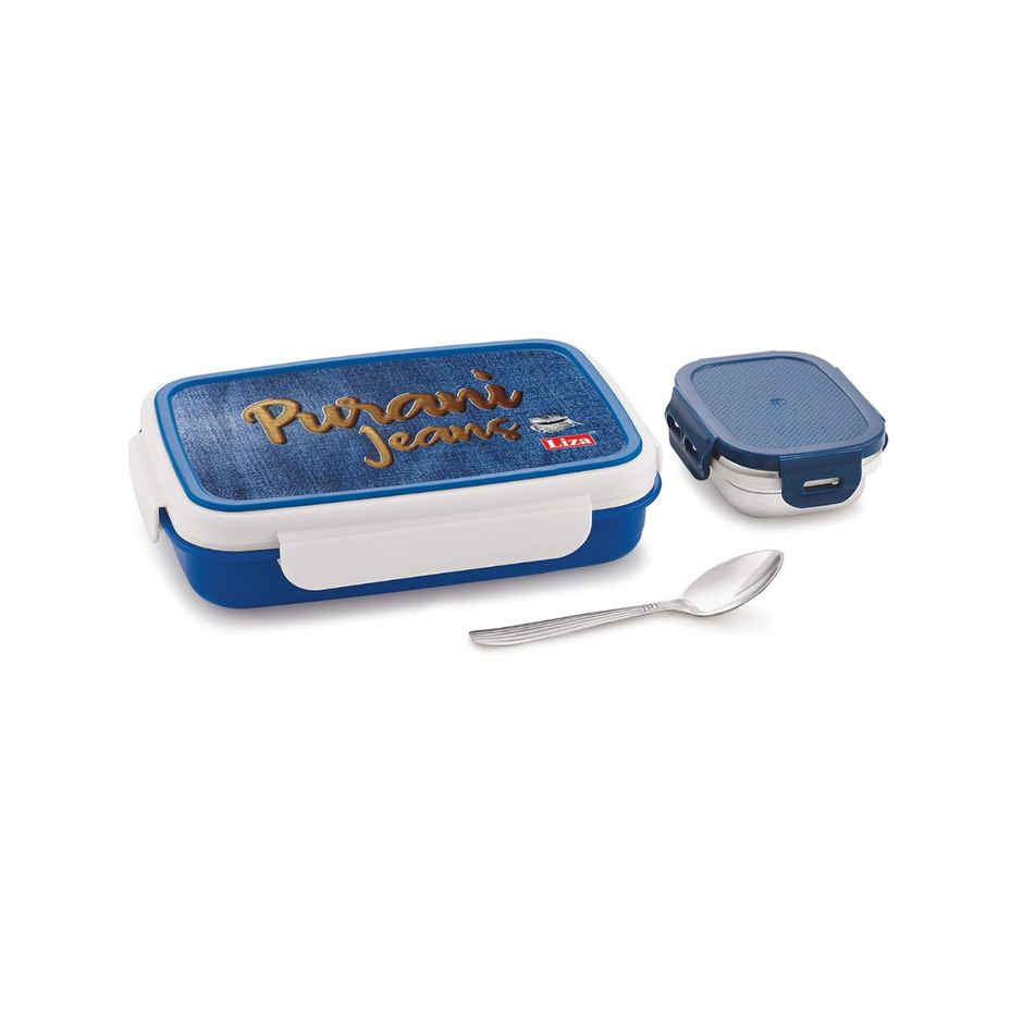 Liza Snack Pro Lunch Box With Inner Steel Blue