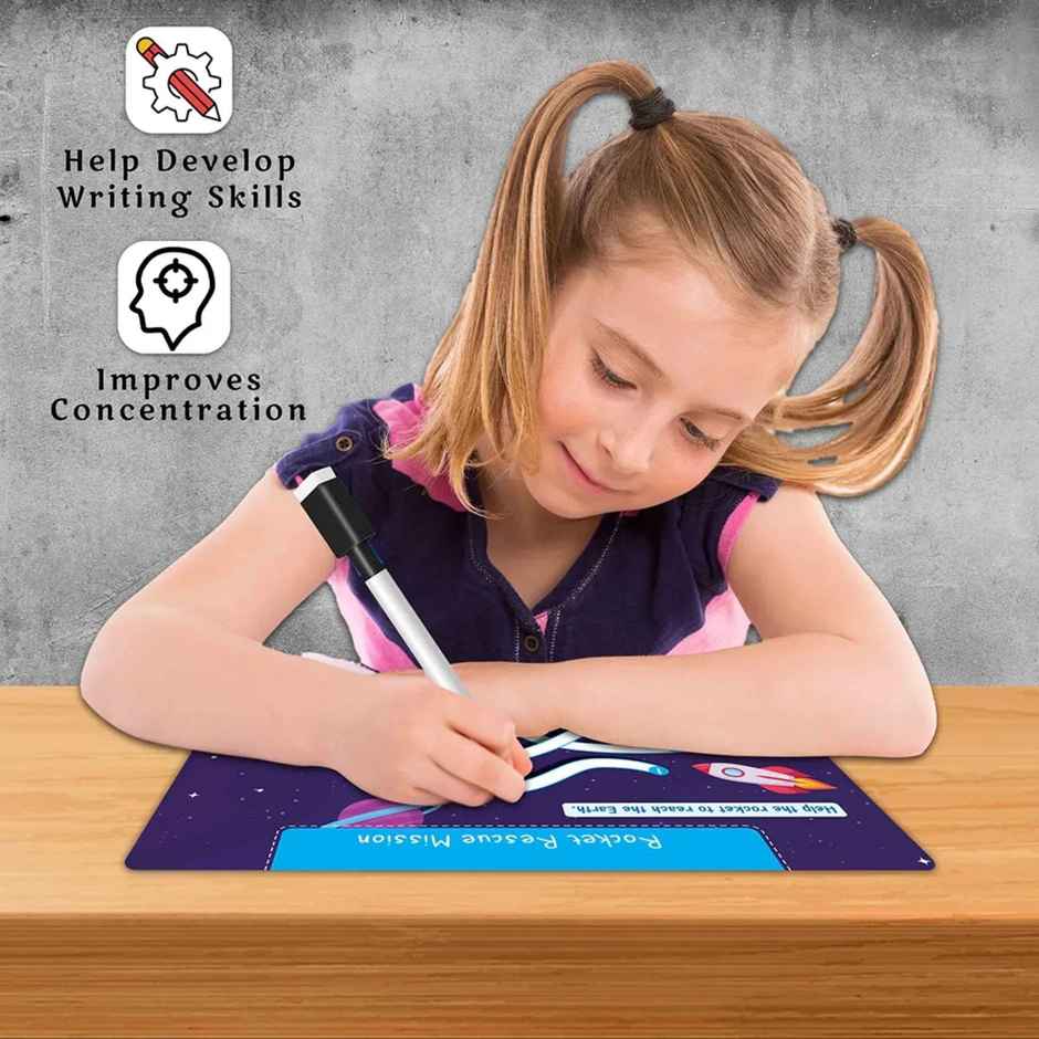 My First Space Busy Puzzle Book - Spiral Binding Book | Sticker Activity Book for Early Learners
