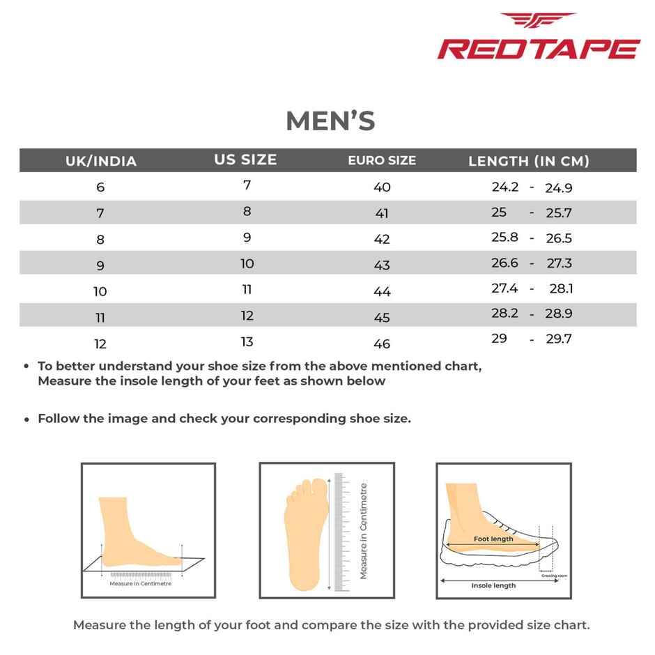 Red Tape Men's Sneakers | RSL0532A | Grey - UK 10
