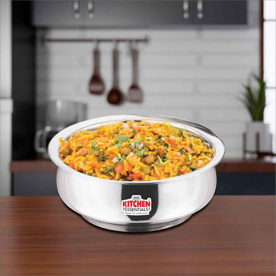 Kitchen Essentials Flat Bottom 3 Pcs Handi Set Size (9"To11")