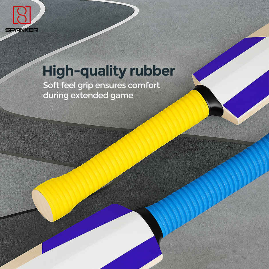 Spanker Sports Cricket Bat Grip Set | Anti-Slip Rubber Bat Handle Grips for Adults & Kids
