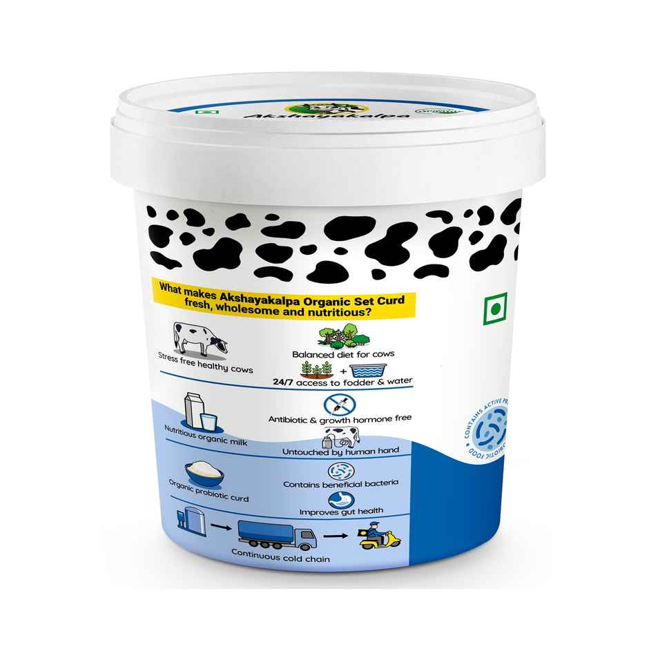 Akshayakalpa Artisanal Organic Set Curd (1kg) & Pomegranate (2pc) Combo