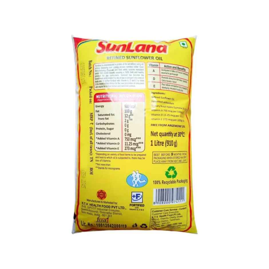 Sunland Refined Sunflower Oil Pouch