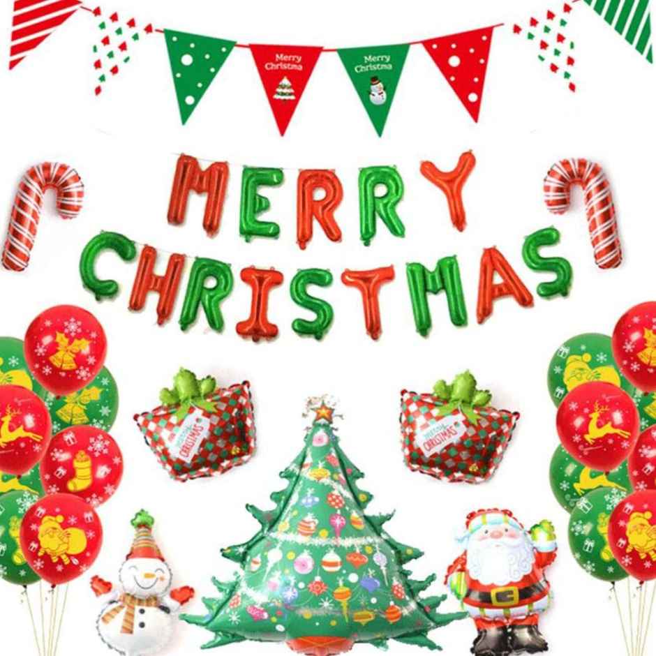 Merry Christmas Foil Alphabet Balloon | Pichai