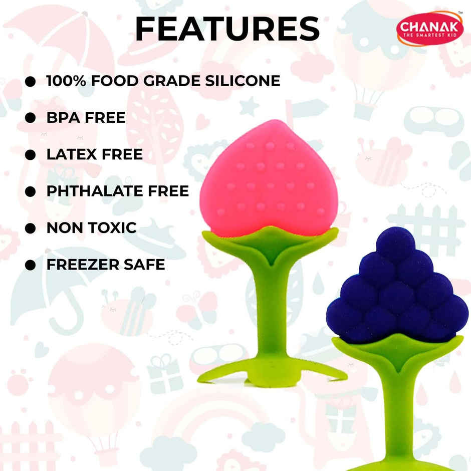 Aditi Toys Baby Silicone Teether For Kids Above 3 Months - Assorted