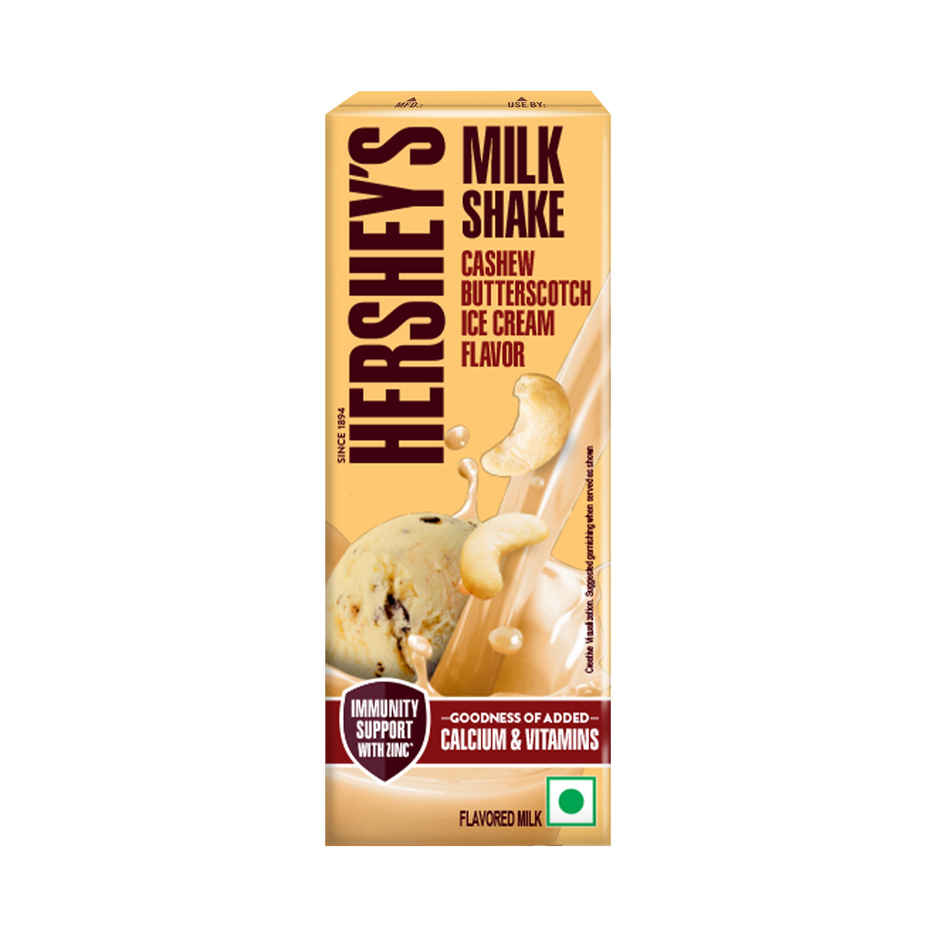 Hershey's Milkshake Cashew Butterscotch Ice Cream Flavor