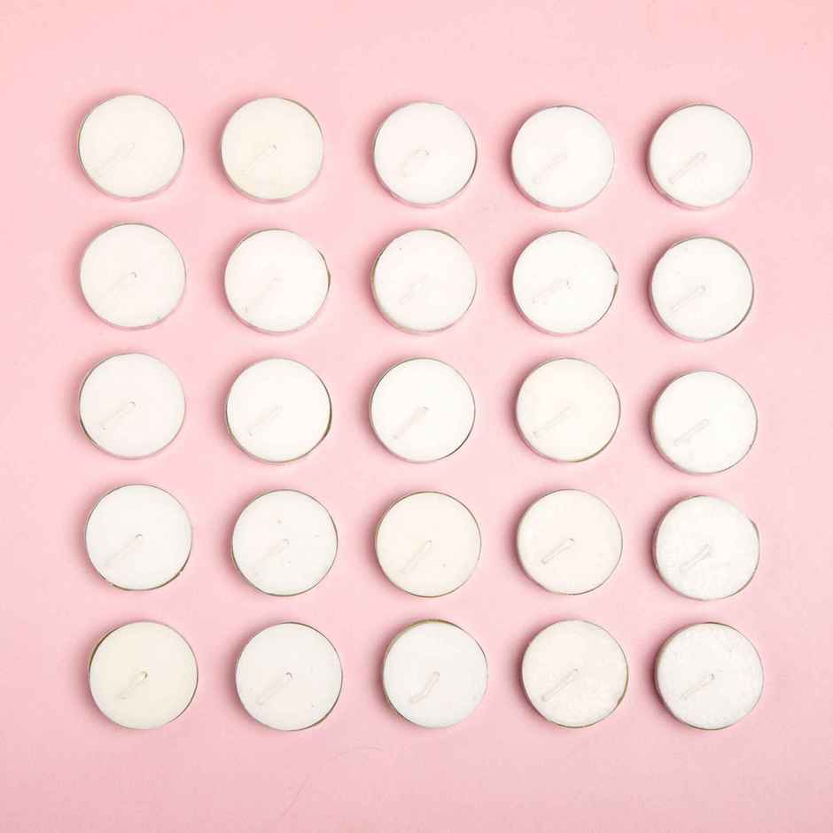 Tealight Candles White | Pack of 25 | Decorative Candles | Se7en