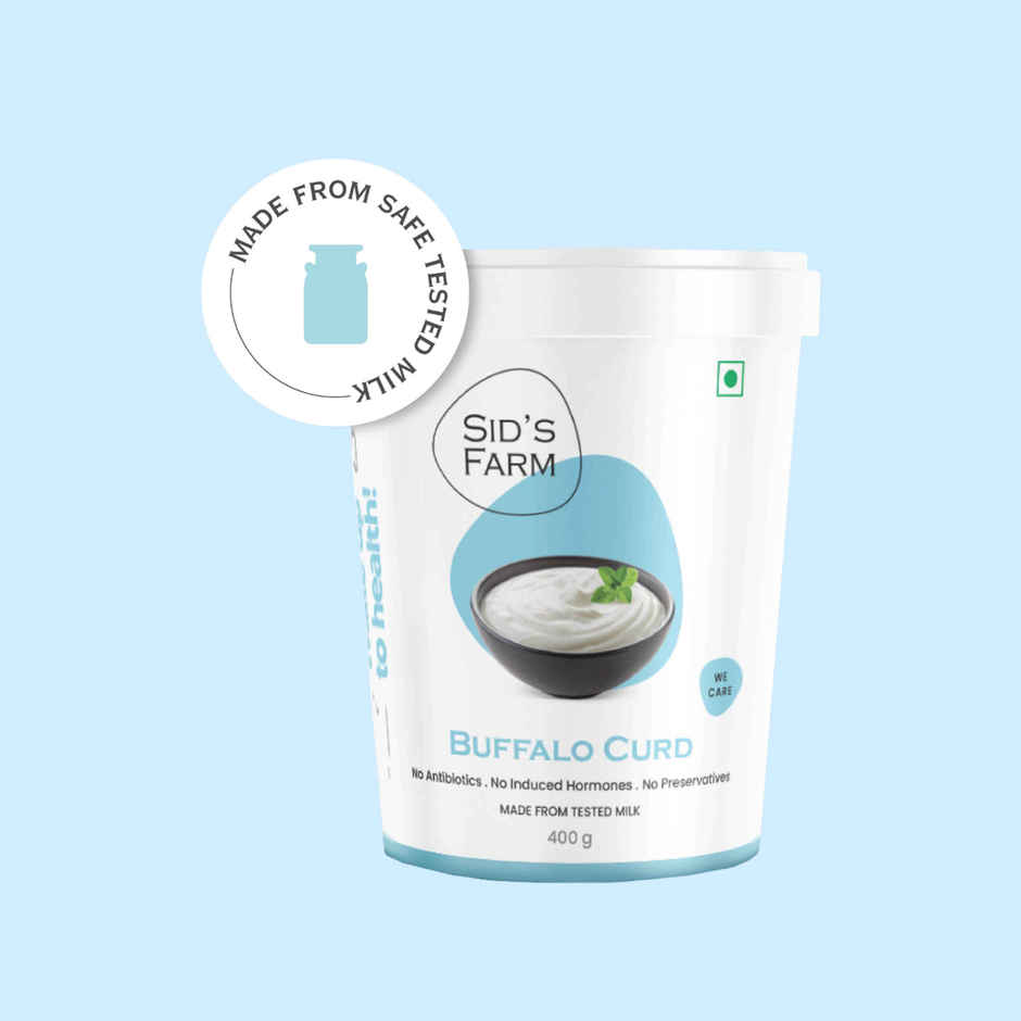 Sid's Farm Buffalo Curd - Made From Tested Milk (No Antibiotics . No Hormones . No Preservatives)