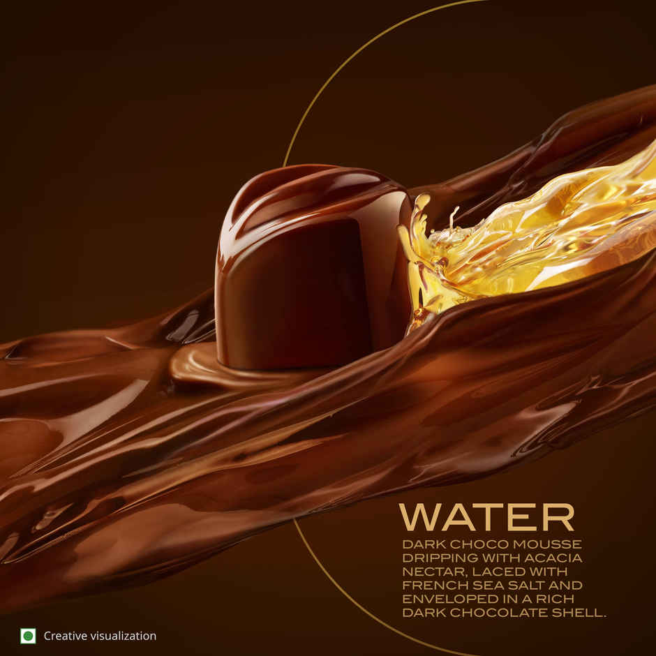 Fabelle Elements Pralines - 5 Handcrafted Dark Chocolates Combo