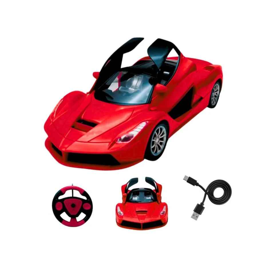 Fablue Openable Doors Remote Control Car For Kids - Speed Racing Car Toy - Assorted Colour & Design