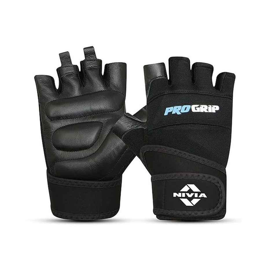 Nivia Progrip Gym Gloves | Black - Extra Large