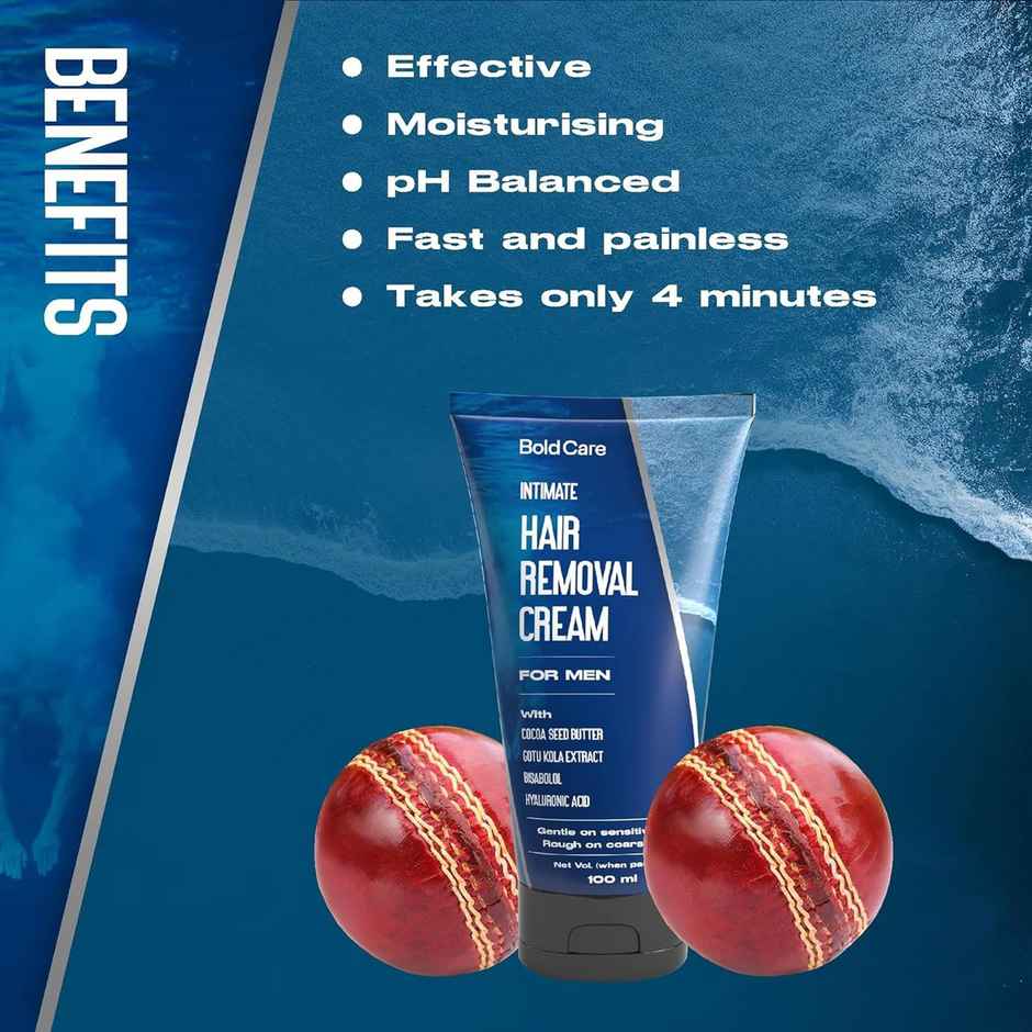 Bold Care Intimate Hair Removal Cream for Men Suitable For All Skin Types