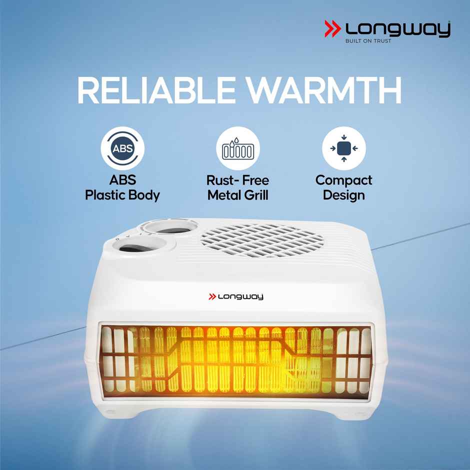 Longway Magma 2000, 1000 W Fan Room Heater With Isi Approved (White)