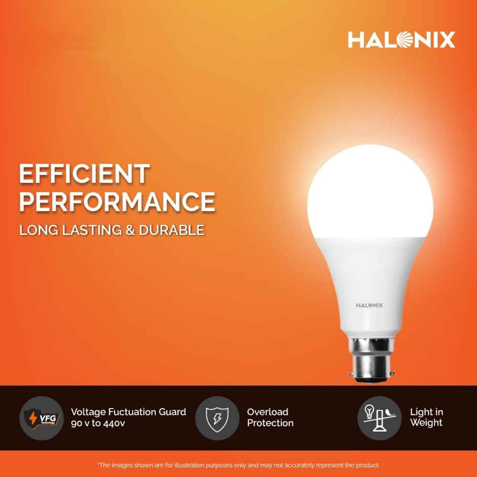 Halonix 10W White Led Bulb | B22 Base Holder