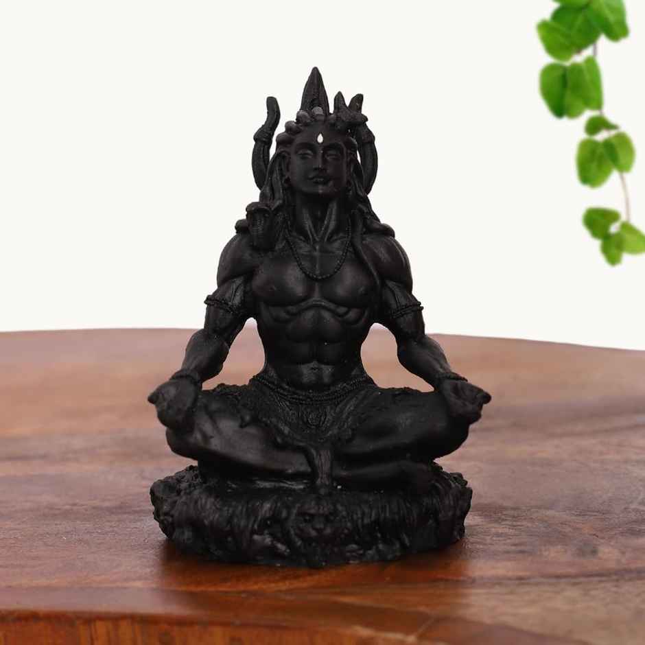 Divine Vibes Shiv Ji Black for Car Dashboard - Big