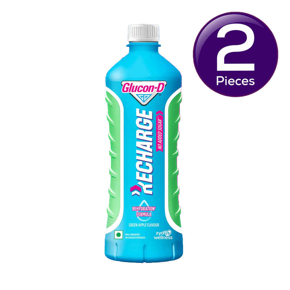 Glucon-D Recharge Instant Energy Drink | Green  Apple Combo