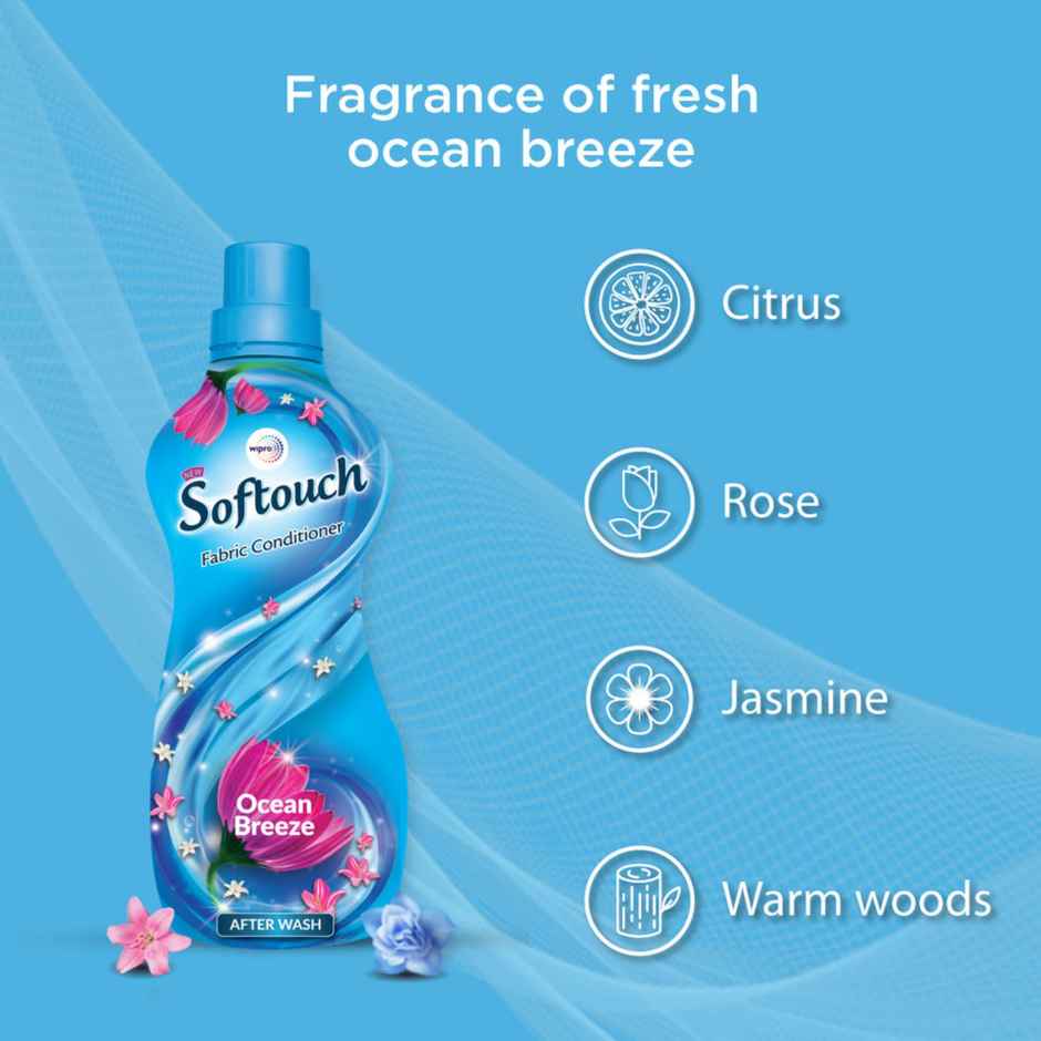 Softouch Ocean Breeze After Wash Fabric Conditioner With Antibacterial Protection