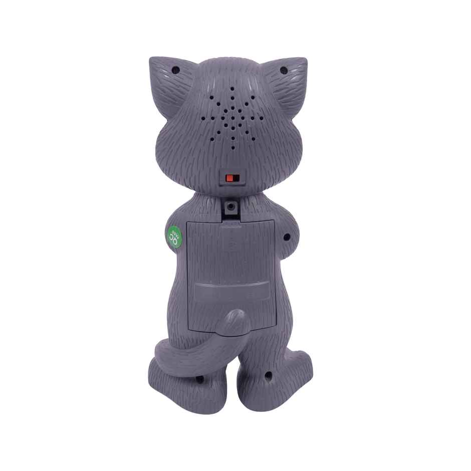 Toyshine Mimicing Repeat What You Say Talking Cat For Kids Birthday (2-5 Year Old) - Grey