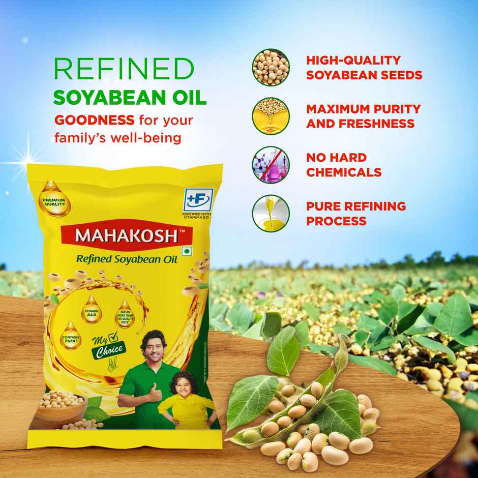 Mahakosh Refined Soyabean Oil | Pouch