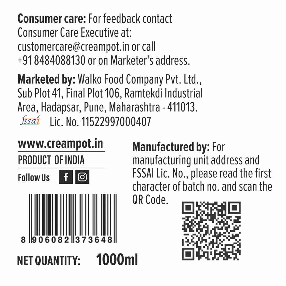 Cream Pot Black Currant Ice Cream Tub