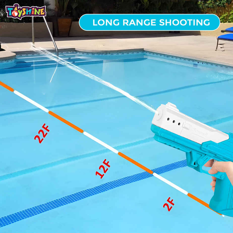 Rechargeable Fierce Water Gun | 60ml Tank | Holi Special | Powerful Squirt Toy | Toyshine