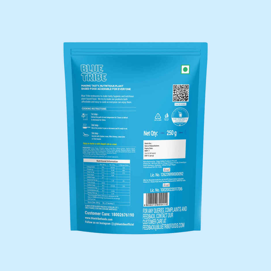 Blue Tribe Foods Ready To Eat Afghani Soya Chaap