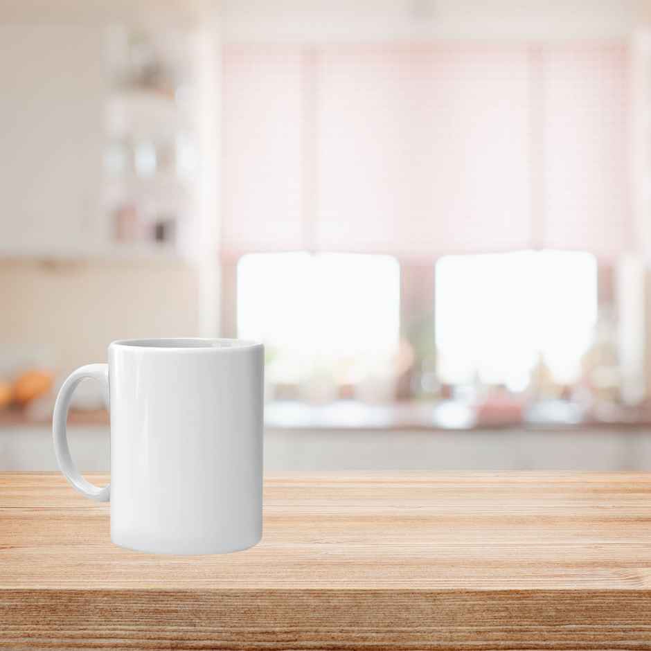 Homez it Ceramic Coffee Mug | 300 ml | White