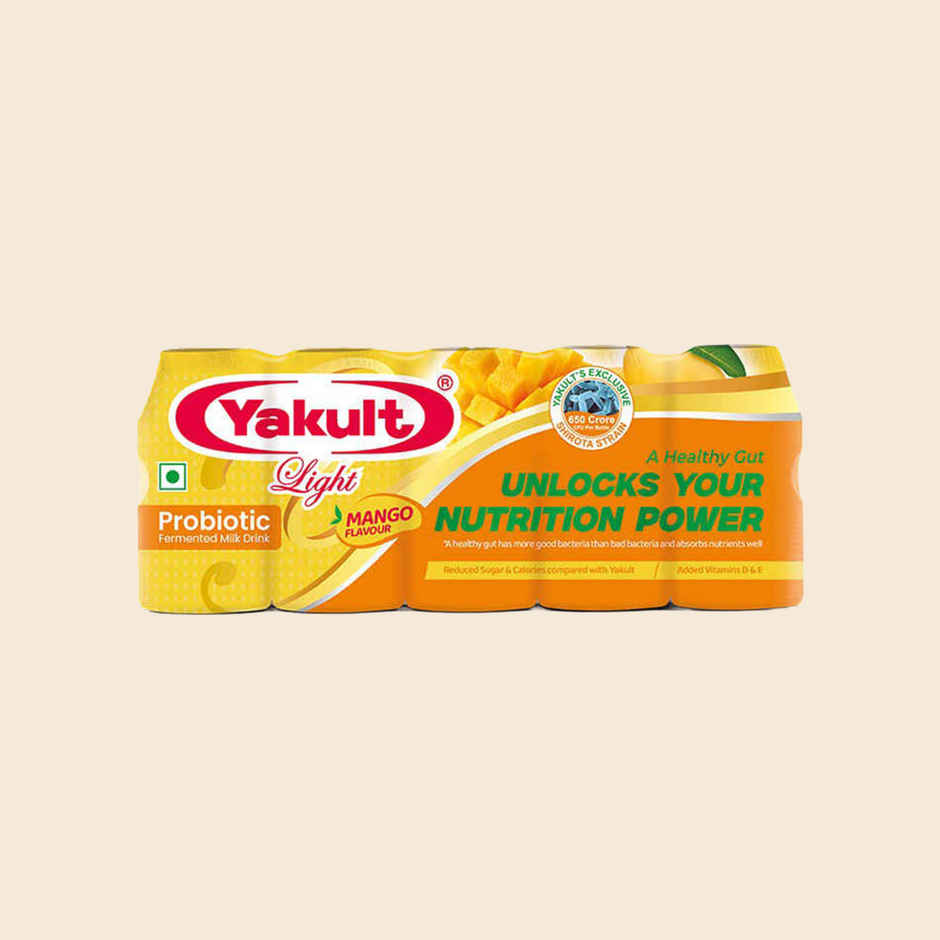 Yakult Light Mango Probiotic Fermented Milk Drink