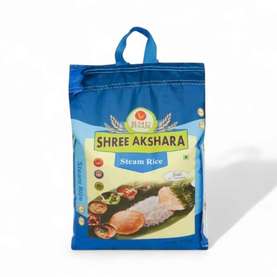 Shree Akshara Premium Steam Sona Masoori Rice | Polished