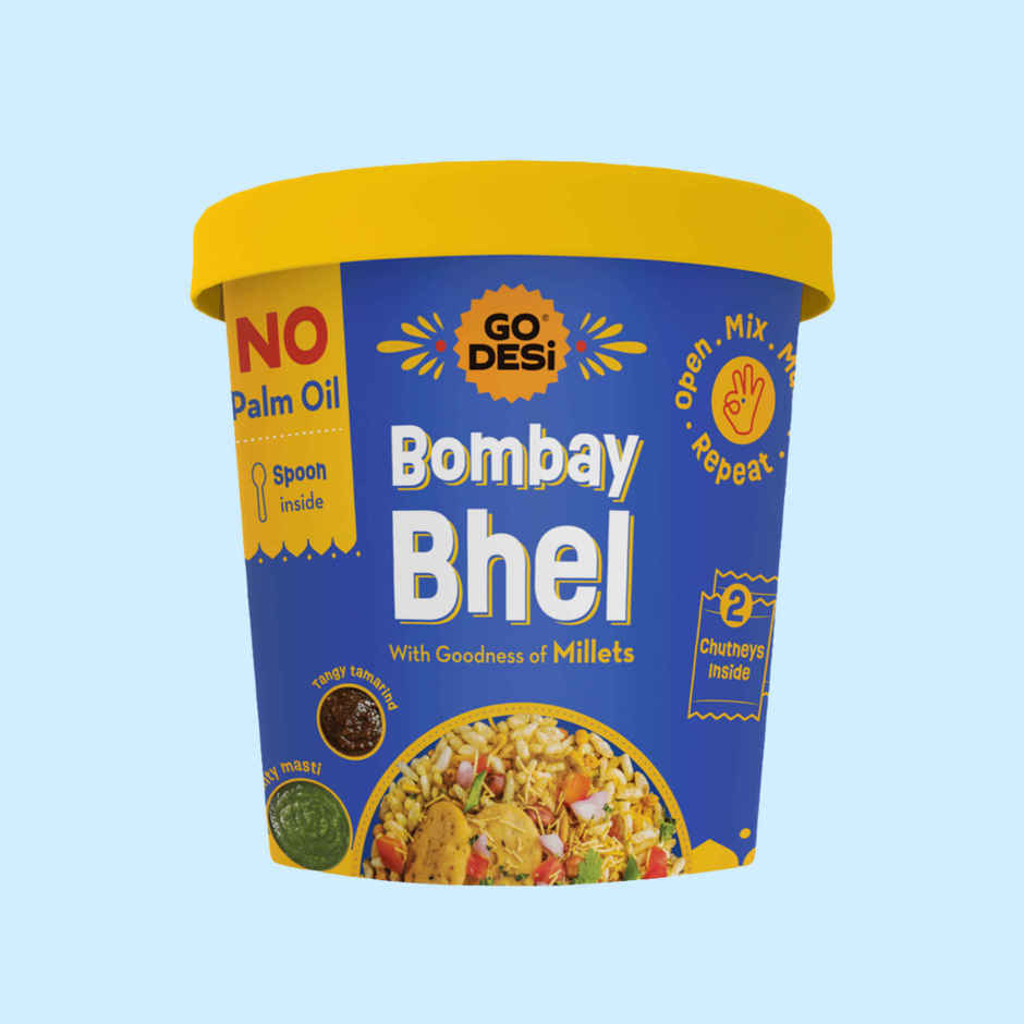 GO Desi Bombay Bhelpuri With Chutney, No Palm Oil